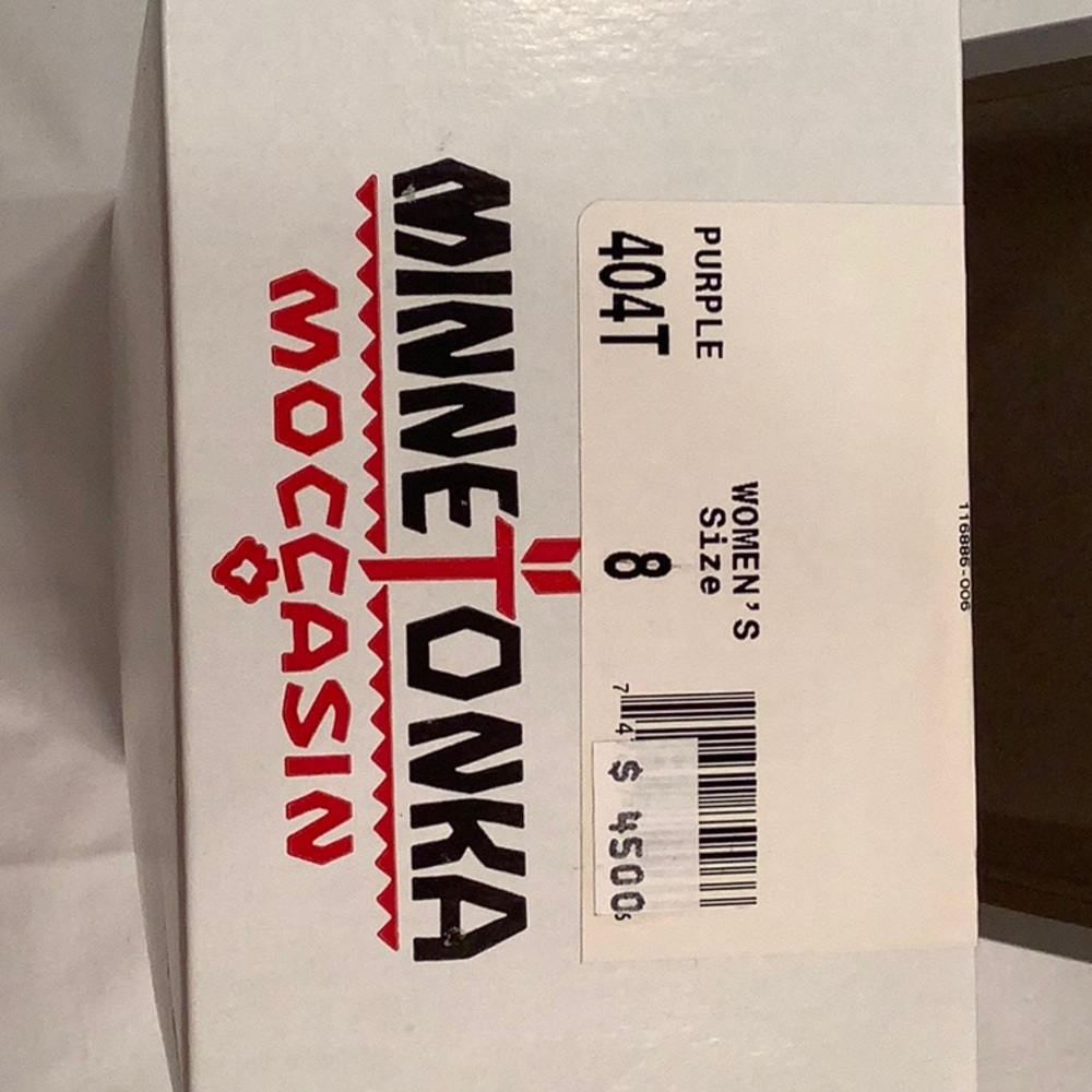 Minnetonka moccasin purple size 8